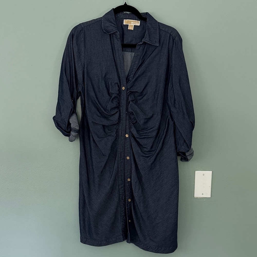 Michael Kors Dark Blue Shirt Dress